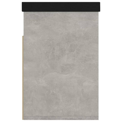 Skoställ Grå Betonggrå Skobänk med dyna 80x30x47 cm