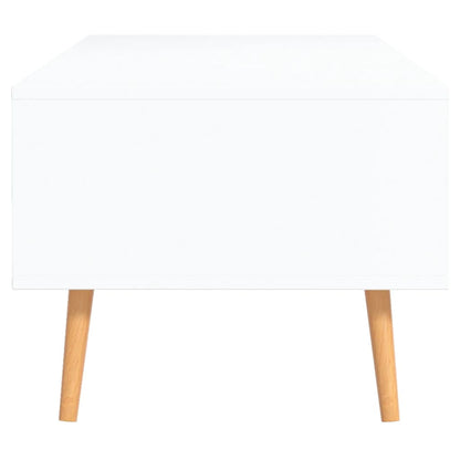 Soffbord Vit och Sonoma Ek 100x49,5x43 cm