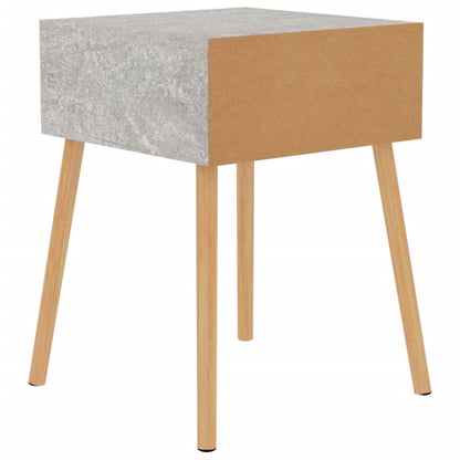 Sängbord 2 st betonggrå 40x40x56 cm konstruerat trä