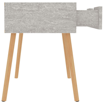 Sängbord 2 st betonggrå 40x40x56 cm konstruerat trä