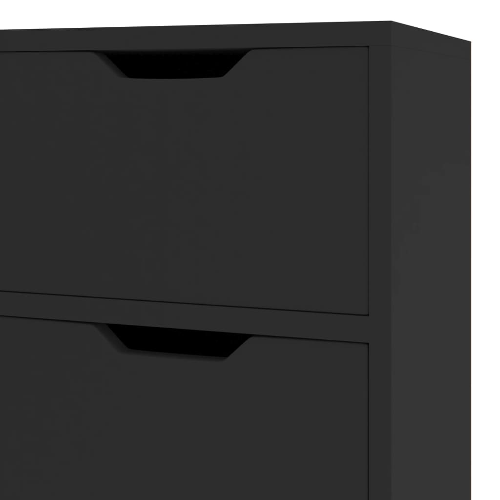 Skänk Svart 90x30x72 cm