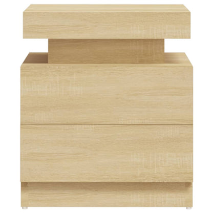 Sängbord Nattduksbord Sonoma Ek 45x35x52 cm