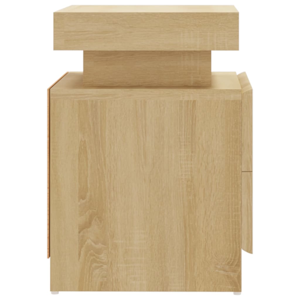 Sängbord Nattduksbord Sonoma Ek 45x35x52 cm