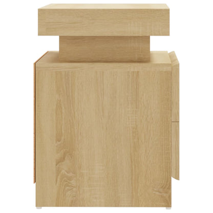 Sängbord Nattduksbord Sonoma Ek 45x35x52 cm