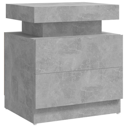 Sängbord Nattduksbord Betonggrå 45x35x52 cm