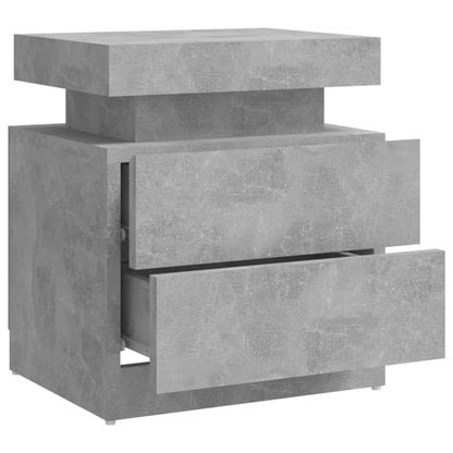Sängbord Nattduksbord Betonggrå 45x35x52 cm