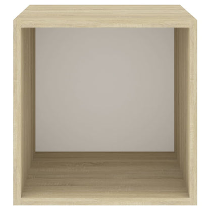 Väggskåp Vit Sonoma Ek 4 st 37x37x37 cm