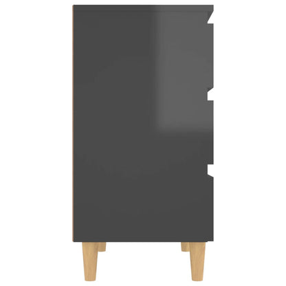 Skänk Högglans Grå 60x35x69 cm