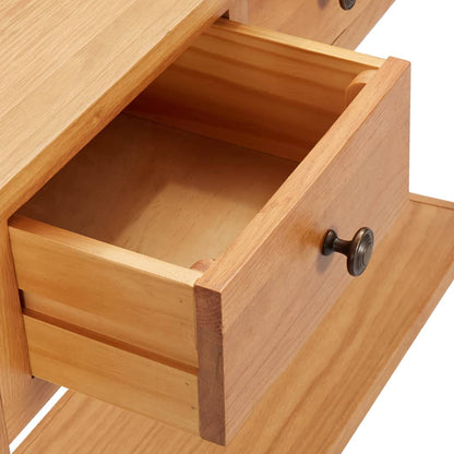 Avlastningsbord 110x35x75 cm massiv teak