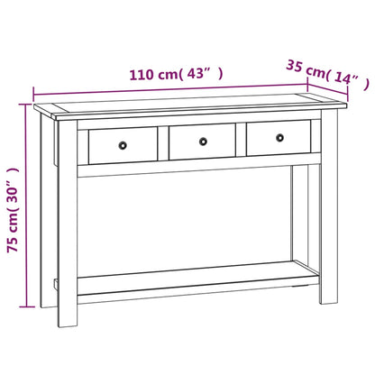 Avlastningsbord 110x35x75 cm massiv teak