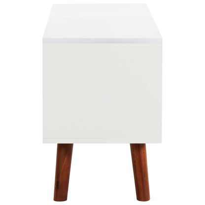 TV-Möbel Trä TV-Bänk 110x35x50 cm massivt akaciaträ och