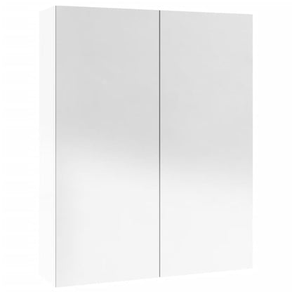 Badrumsspegel Spegelskåp Högglans Vit 60x15x75 cm