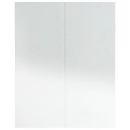 Badrumsspegel Spegelskåp Högglans Vit 60x15x75 cm