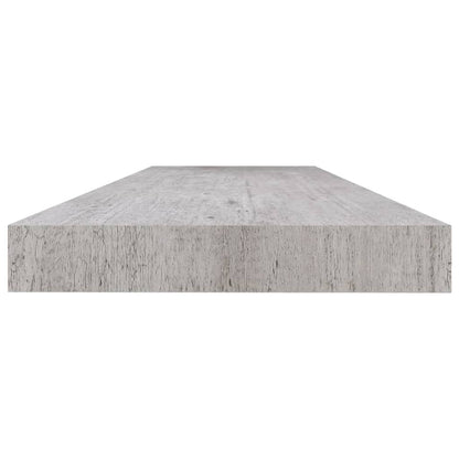 Vägghylla Betonggrå Svävande Flytande 4 st 120x23,5x3,8 cm