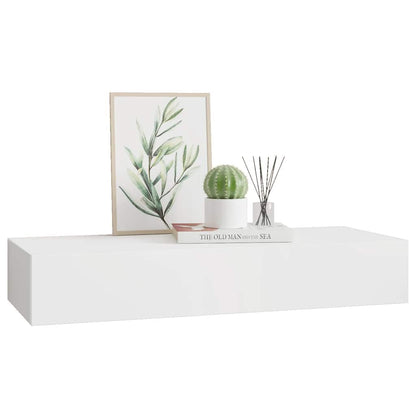 Vägghylla Vit låda 60x23,5x10 cm