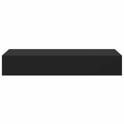 Vägghylla Svart Vegglåda 2 st 60x23,5x10 cm MDF