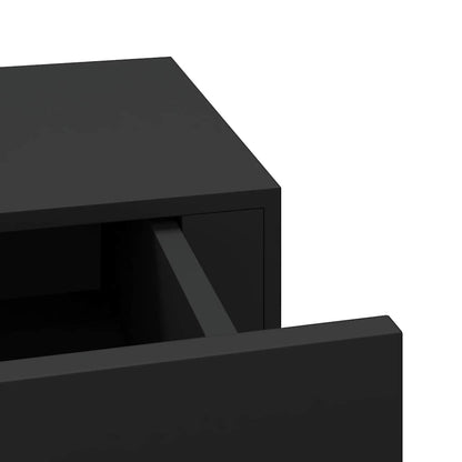 Vägghylla Svart Vegglåda 2 st 60x23,5x10 cm MDF