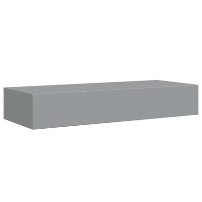 Vägghylla Grå Vegglåda 2 st 60x23,5x10 cm MDF
