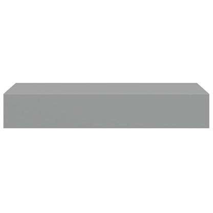 Vägghylla Grå Vegglåda 2 st 60x23,5x10 cm MDF