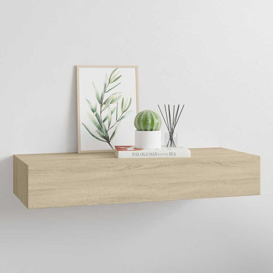Vägghylla Brun Ek låda 60x23,5x10 cm