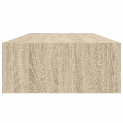 Vägghylla Brun Ek Vegglåda 2 st 60x23,5x10 cm