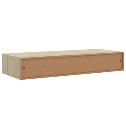 Vägghylla Brun Ek Vegglåda 2 st 60x23,5x10 cm