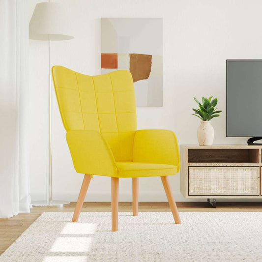 Fåtölj Gul Senapsgul Vilstol tyg