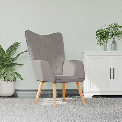 Fåtölj Taupe Vilstol tyg