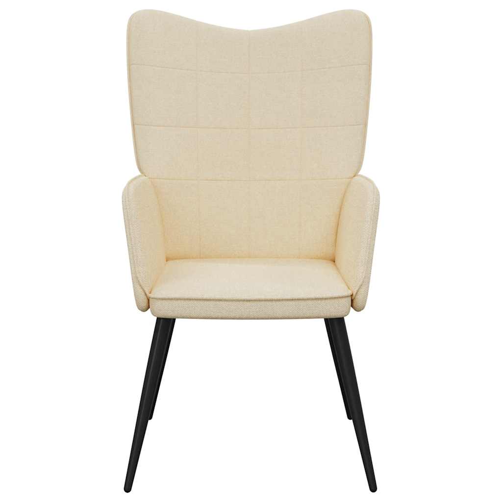 Fåtölj Gräddvit Vilstol tyg