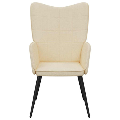 Fåtölj Gräddvit Vilstol tyg