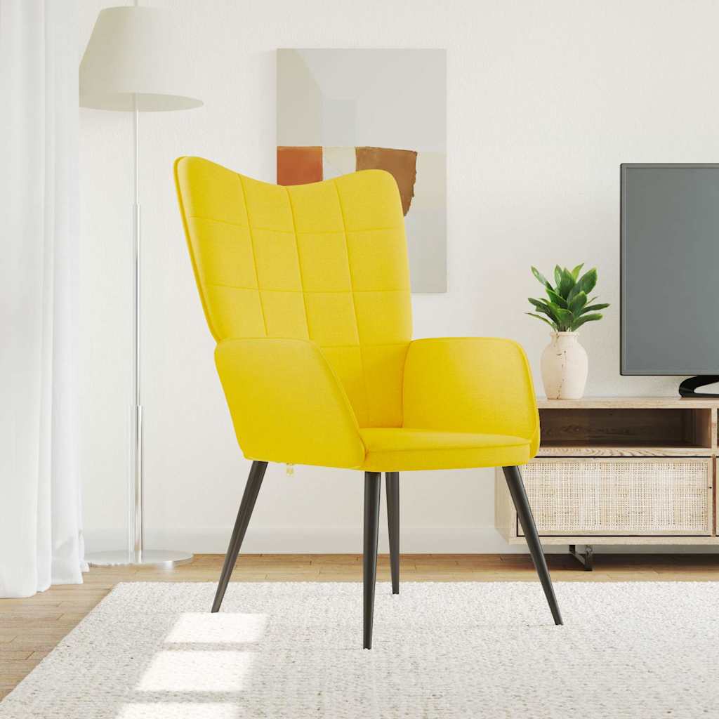 Fåtölj Gul Senapsgul Vilstol tyg