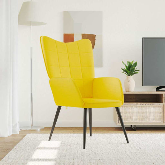 Fåtölj Gul Senapsgul Vilstol tyg