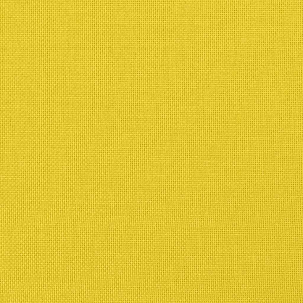 Fåtölj Gul Senapsgul Vilstol med fotpall tyg