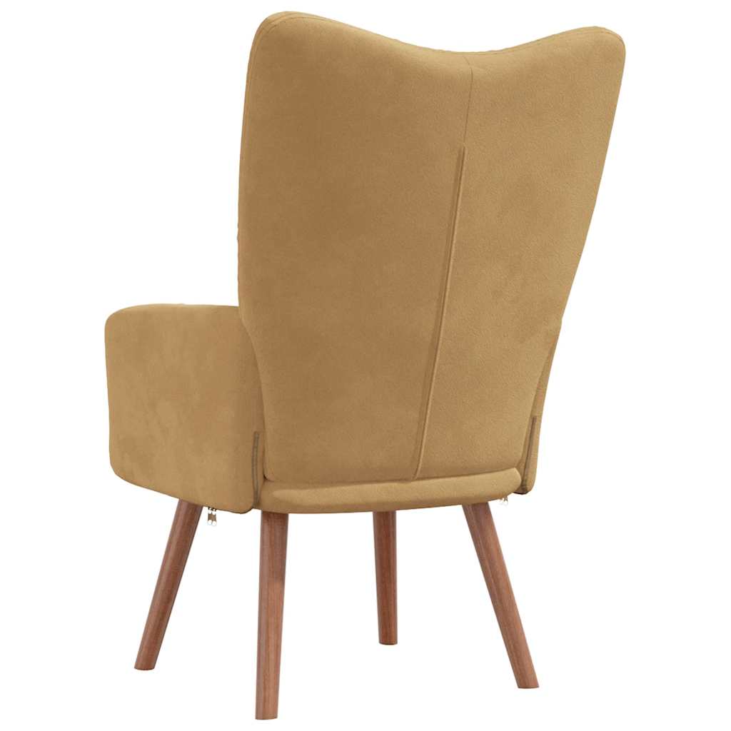 Fåtölj Brun Vilstol sammet