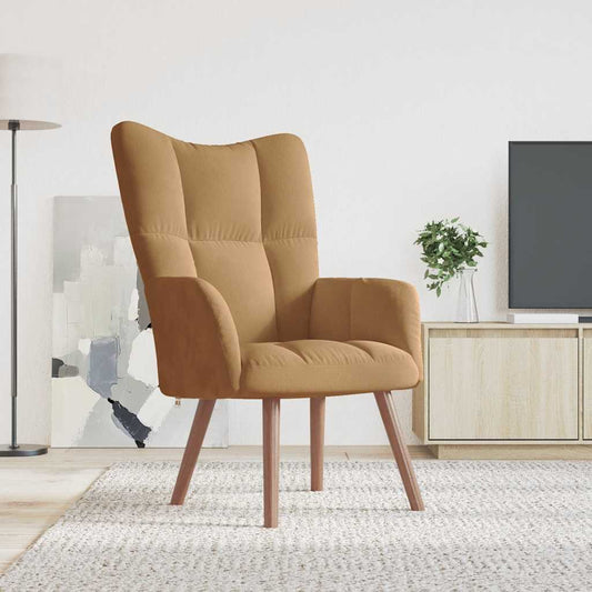 Fåtölj Brun Vilstol sammet