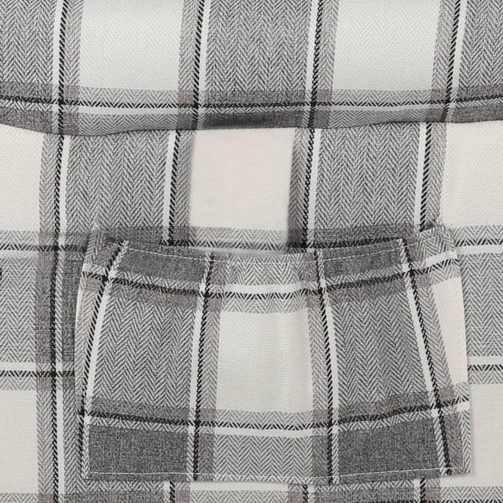 Fåtölj Grå Reclinerfåtölj vit/grå tyg