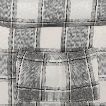 Fåtölj Grå Reclinerfåtölj vit/grå tyg