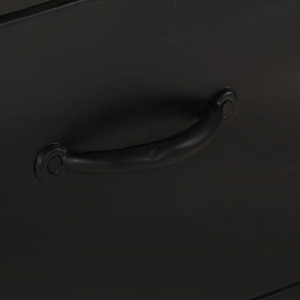 Skänk Trä med 6 lådor grovt mangoträ