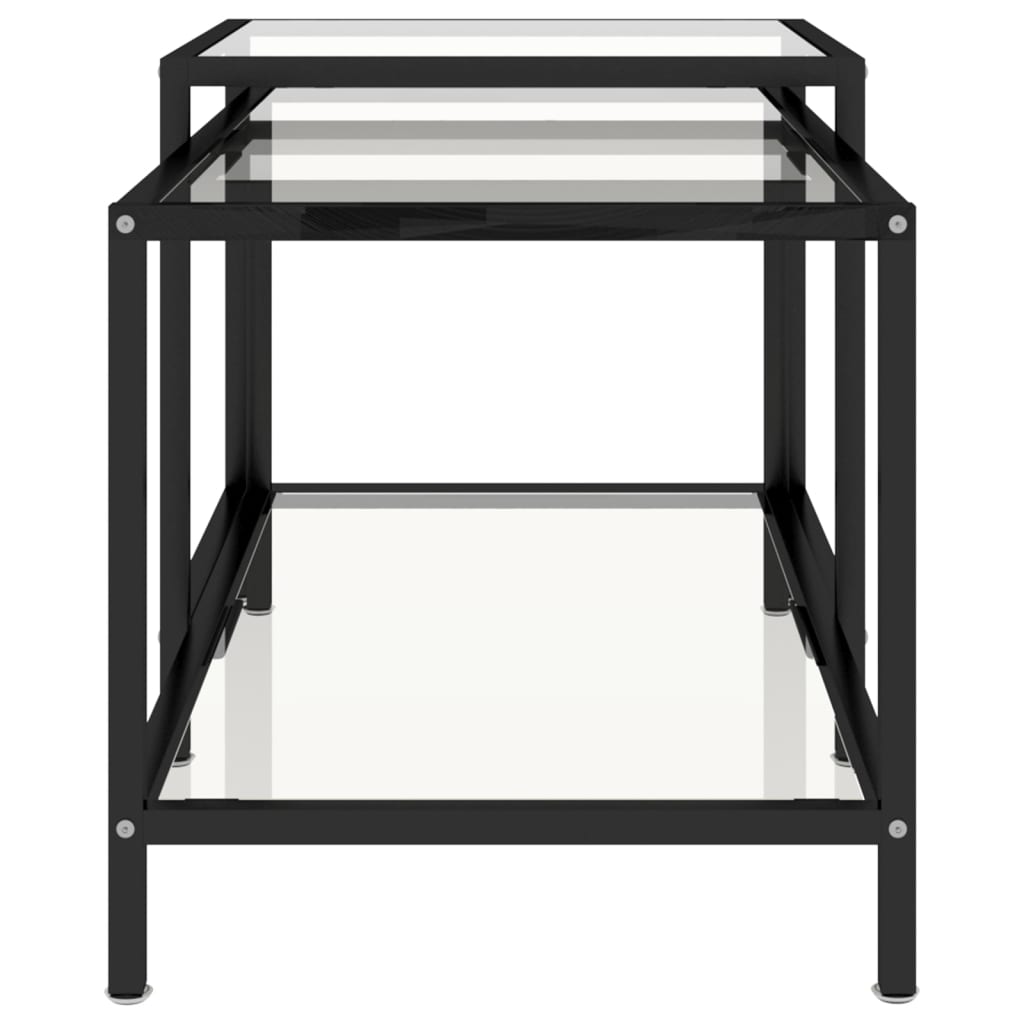 Soffbord DIV. 2 st härdat glas genomskinlig