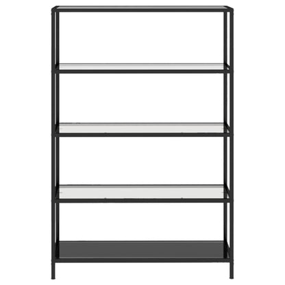 Hylla transparent 100x36x168 cm härdat glas