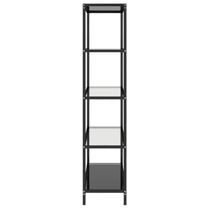 Hylla transparent 100x36x168 cm härdat glas