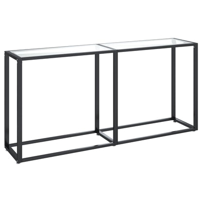 Avlastningsbord Konsollbord DIV. transparent 160x35x75,5 cm härdat glas