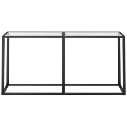 Avlastningsbord Konsollbord DIV. transparent 160x35x75,5 cm härdat glas