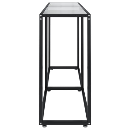Avlastningsbord Konsollbord DIV. transparent 160x35x75,5 cm härdat glas