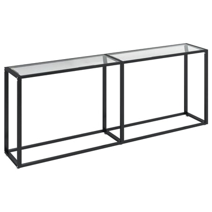 Avlastningsbord Konsollbord DIV. transparent 200x35x75,5 cm härdat glas