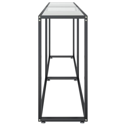 Avlastningsbord Konsollbord DIV. transparent 200x35x75,5 cm härdat glas