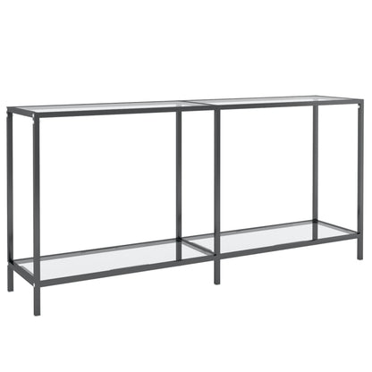 Avlastningsbord Konsollbord DIV. transparent 160x35x75 cm härdat glas