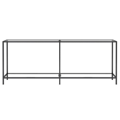 Avlastningsbord Konsollbord DIV. transparent 200x35x75,5 cm härdat glas