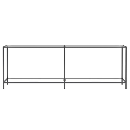 Avlastningsbord Konsollbord DIV. transparent 220x35x75,5 cm härdat glas