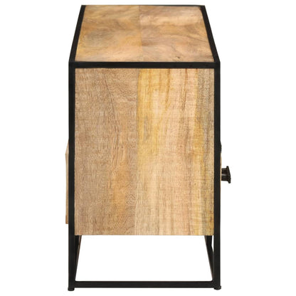 TV-bänk 110x30x45 cm grovt mangoträ